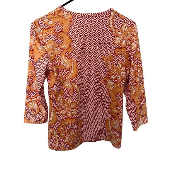 J McLaughlin long sleeve geo print shirt - Picture 2 of 6